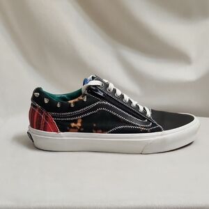 Vans Old Skool Zip Tartan Daze Multi Acid Dye Sneakers (M Size 7.5, W Size 9)